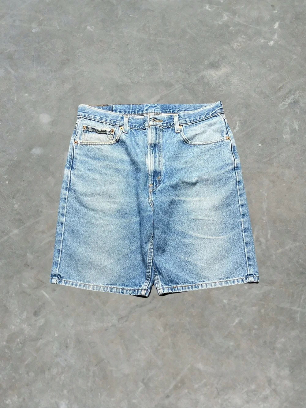 Vintage Levi's 505 Vintage Jorts W36 Y2K Light Wash Mens Blue